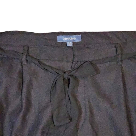 ModCloth Wide Leg Pants Black Size 24X Large - Picture 2 of 5